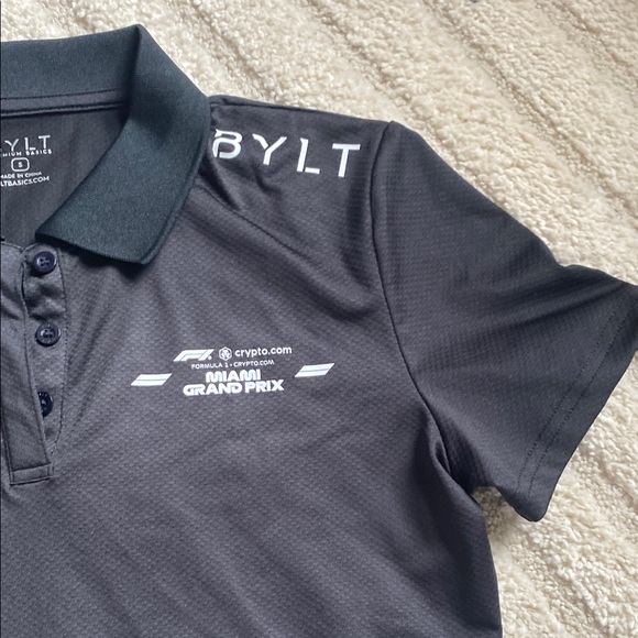 BYLT Black Polo Shirt Formula 1 Miami Grand Prix - Picture 2 of 5